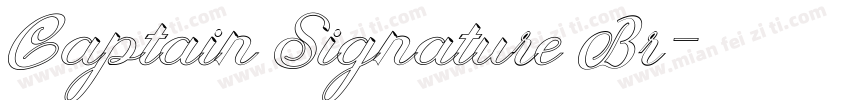 Captain Signature Br字体转换